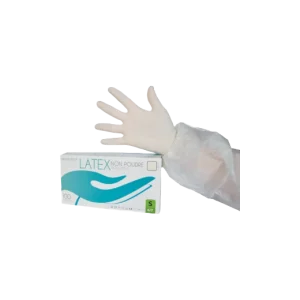 GANT LATEX NON POUDRES BLANC